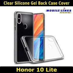 Silicone Gel Back Case Clear Cover For Honor 10 Lite HRY-LX1 Slim Fit Look